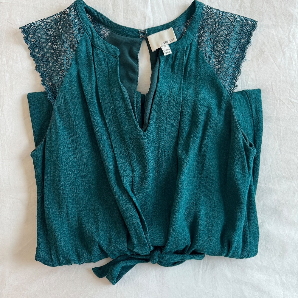 Greylin Teal Jumpsuit